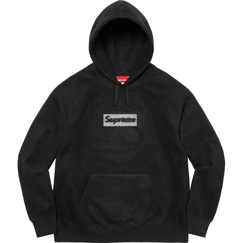 Supreme Inside Out Box Logo Hoodie Sweatshirt Black Large for