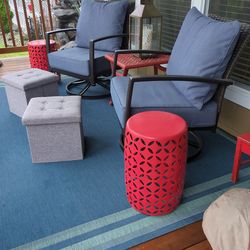 Outdoor side tables (3)