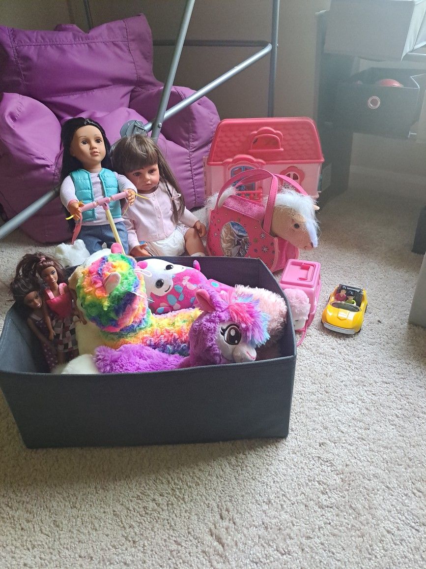 Dolls, Play Toys, Play House Etc