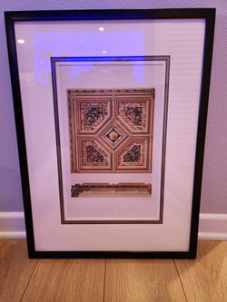 Framed Antique Print