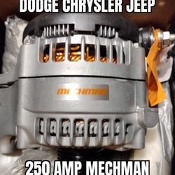 Chrysler Dodge Yeep Mechman 250 Amp Alternator