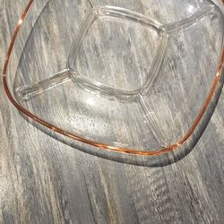  Big Beautiful Crystal 4 Section Serving Dish