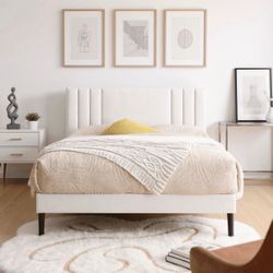 King size bed white