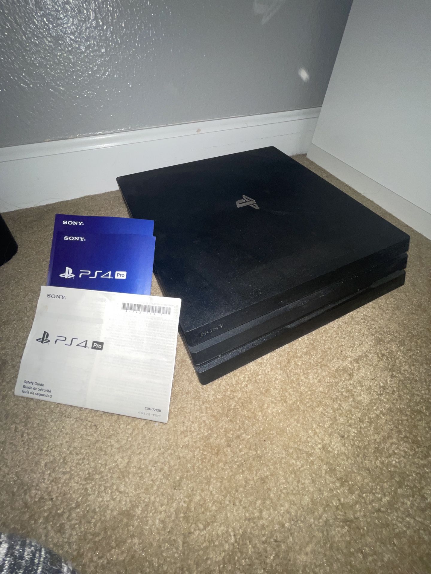 Ps4 Pro Including Spider Man Game, remote, and camera
