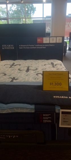 Floor Model Sterns and Foster Lakewood Mattress Firm