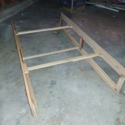 Small Bed And Frame  With Dresser
