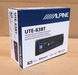 Alpine Single Din Car Stereo Am/Fm Radio Bluetooth Mp3 Pandora Aux 3-Band EQ UTE-83BT 🚨 No Credit Needed 🚨