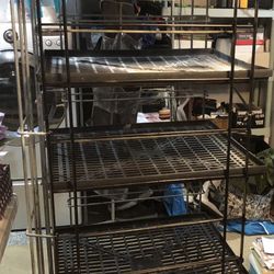 Tall Wire Shelf On Wheels