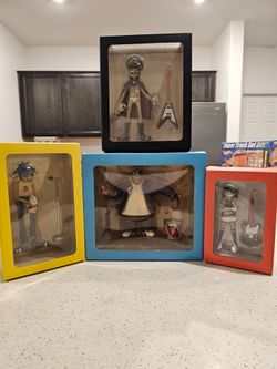 GORILLAZ CMYK VINYL FIGURE SET COMPLETE MIB!!