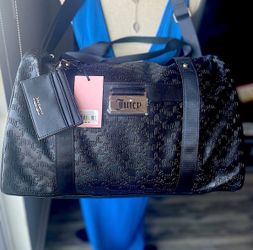 NWT JUICY Couture Logo Embossed Weekender Bag