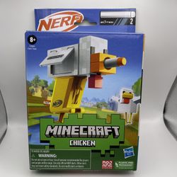 BRAND NEW Minecraft Nerf Gun Chicken Mini Blaster Factory Sealed 🔫🐓
