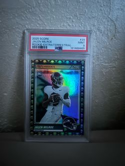 PSA 9 2025 Score Jalen Milroe Extra Terrestrial