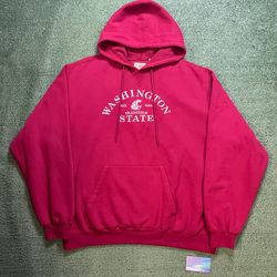 Vintage 1990s Washington State University WSU embroidered hoodie