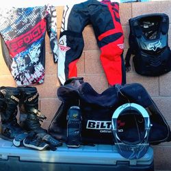 Vintage Axo FOX RACING Motorcycle Racing Motocross Dirt Bike Racing Kit: Axo Fox Racing 