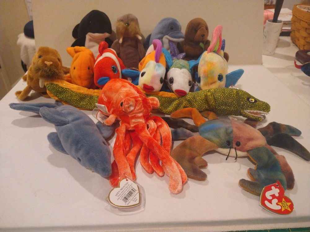 Ty Beanie Babies--Sea Creatures $5 each