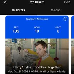 Harry Styles Concert Tickets