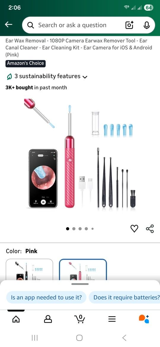 Ear Wax Remover With Camera