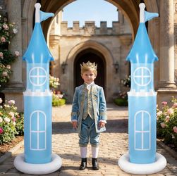 Inflatable Castle Tower Party Decorations Set of 2