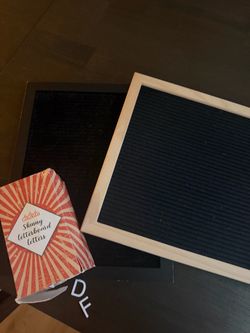 Felt boards and letters