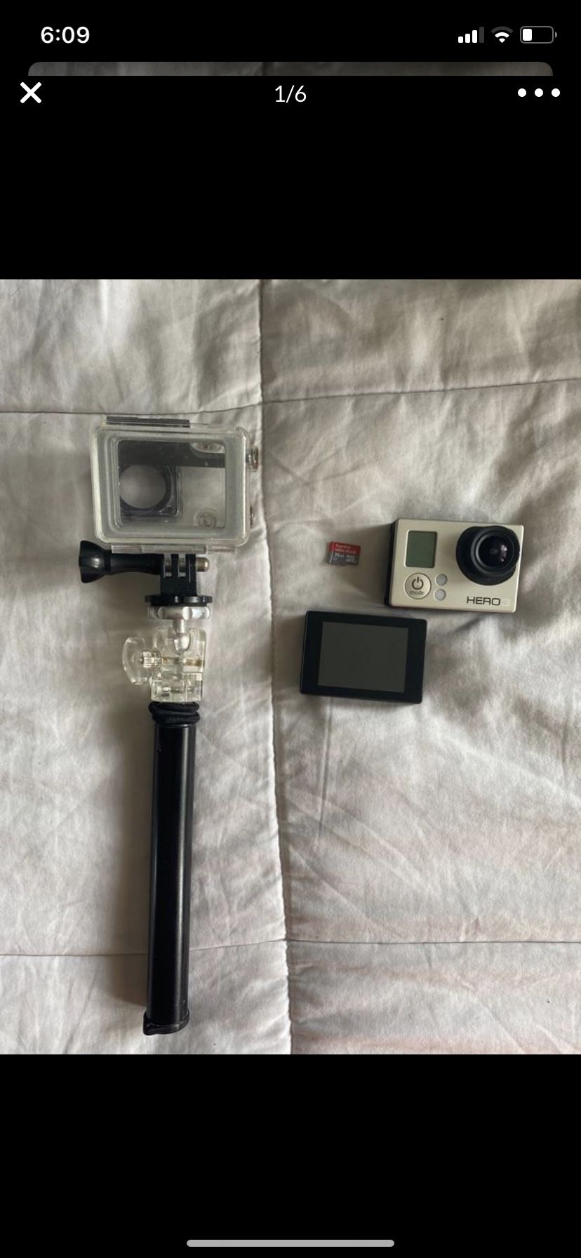 GoPro hero 3 with accessories