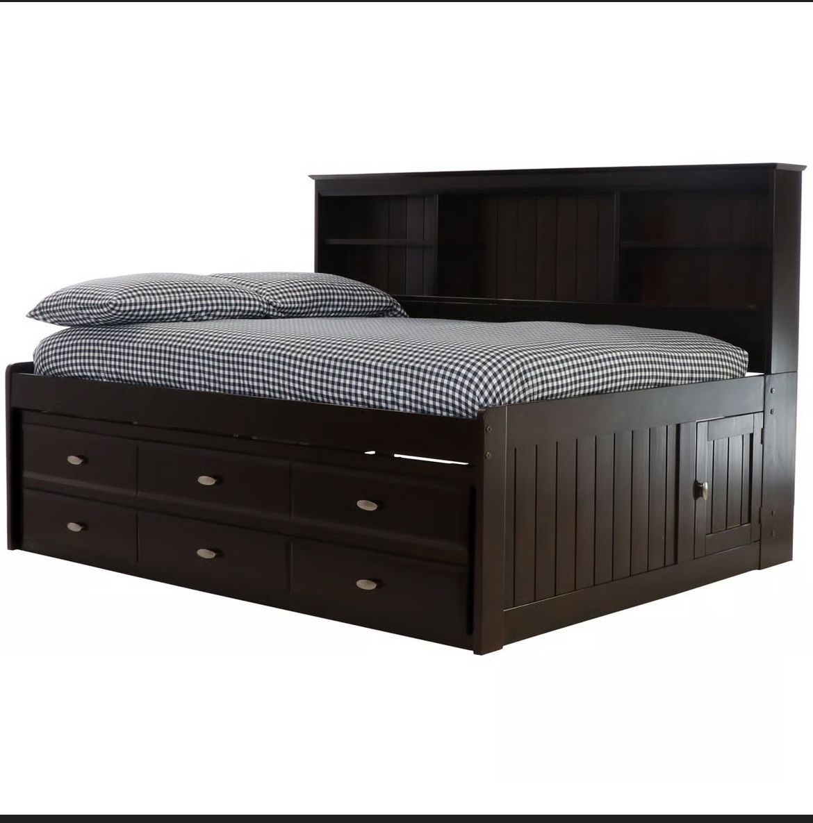 Bookshelf elevated bed