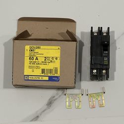 Square D 60 Amp 2 Pole Breaker 
