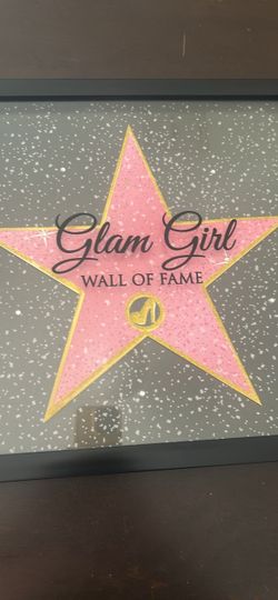 Glam Girl Wall of Fame Framed Print