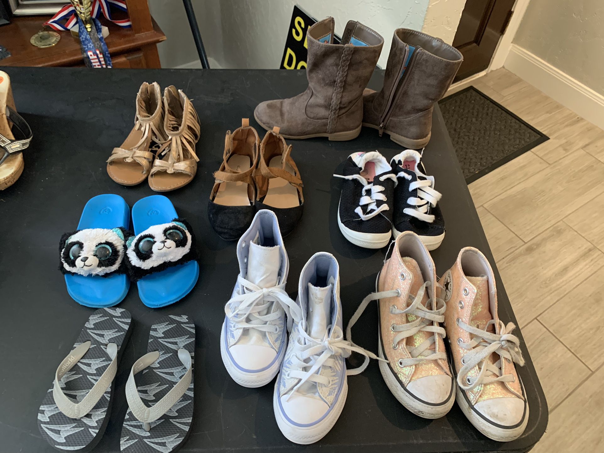 Girls Lot Of Shoes 12C 