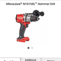 Hammer Drill And Impact Driver
Milwaukee® M18 FUEL™ Hammer Drill