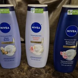 Nivea Bodywash X3 $12