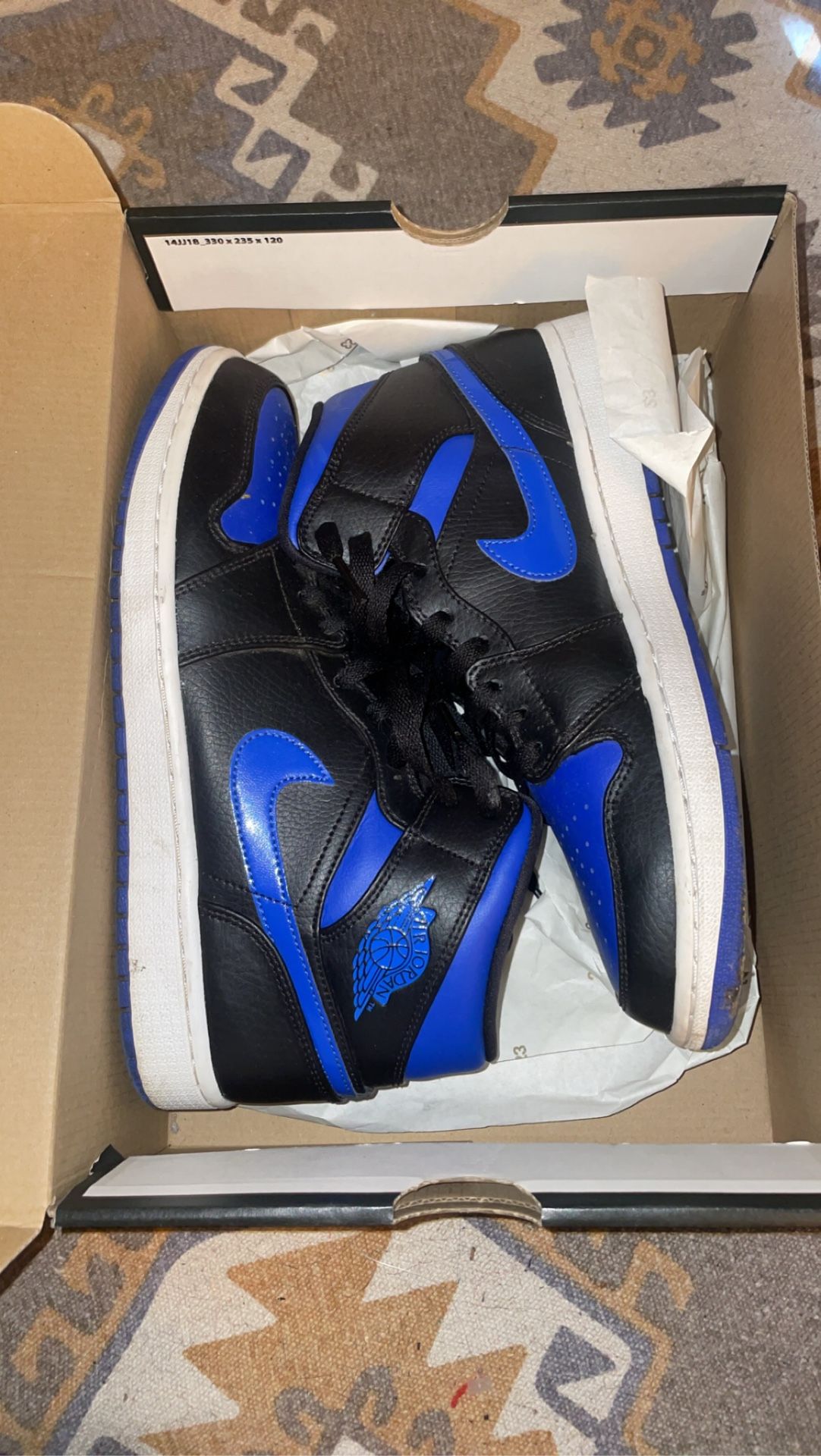 Jordan 1 Mid - Hyper Royal
