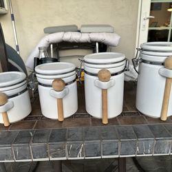 Kitchen Ceramic Canisters - Set of 4