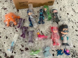 NIB Disney Junior PJ Masks Deluxe Figure Set (16-Piece Collection) by Just Play