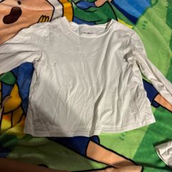 Long sleeve white wild fable tee