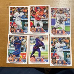 2023 TOPPS HOUSTON ASTROS 33 CARD LOT 