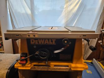 Dewalt Dw744 table saw and table stand