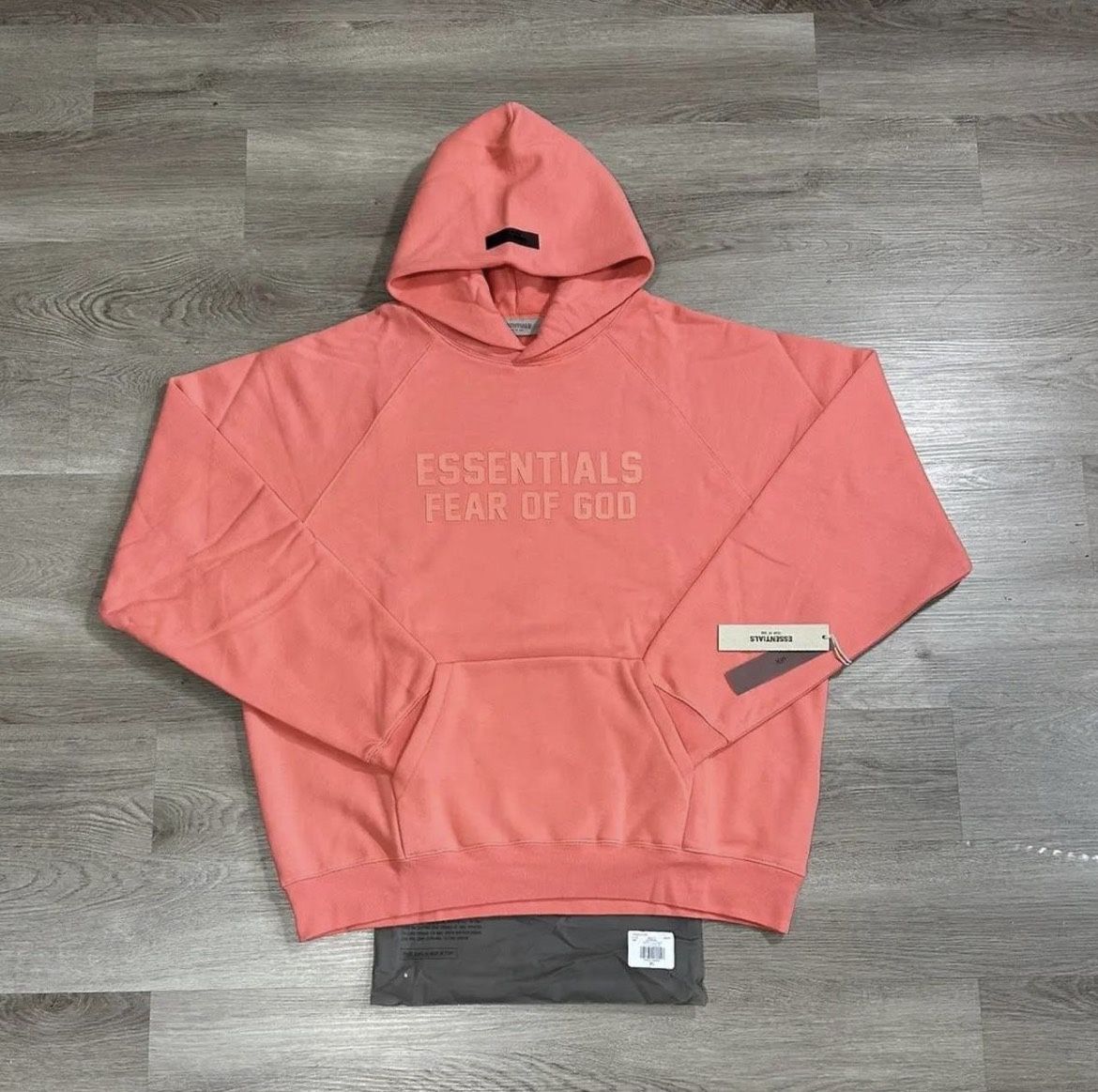CORAL / PINK ESSENTIALS HOODIES