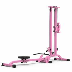 Pink Cable Row and Lat Pulldown Machine