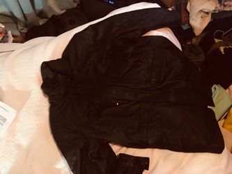 Large leather jacket