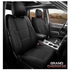 Custom Leather Car Seat Covers for Jeep Grand Cherokee 2011-2021 Full Set