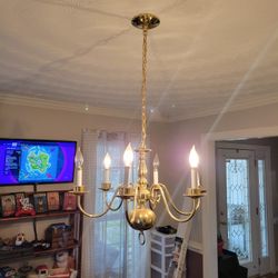 6 Light Candle Style Traditional Chandelier