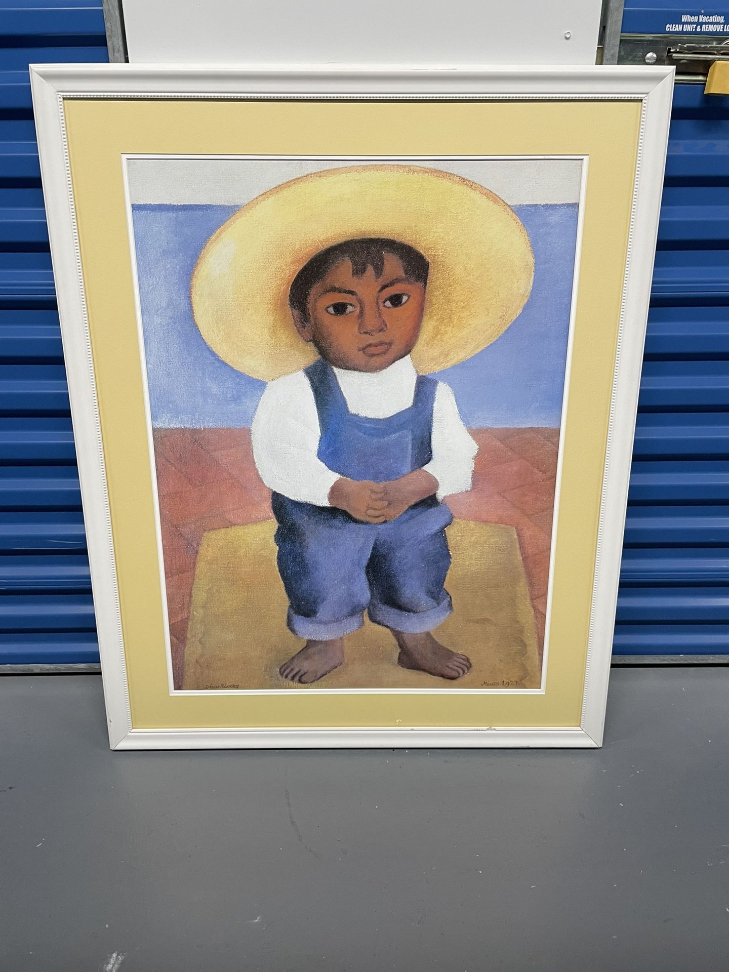 Diego Rivera Painting Print Of Little Boy