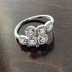 Sterling Silver Baguette ring