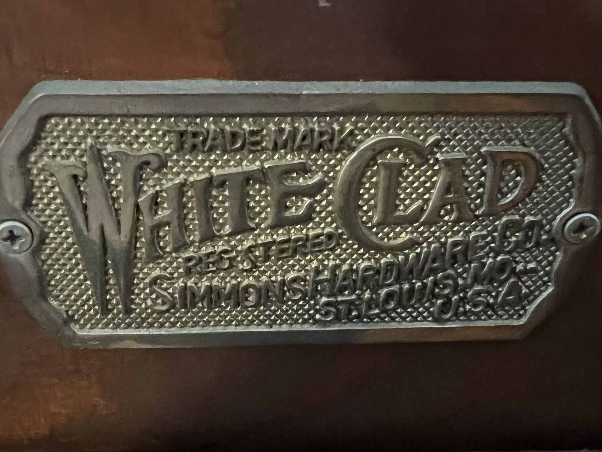 White Clad Antique Wooden Ice Chest With Brass Hardware. Boynton Beach Fl
