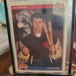 Cleveland Indians Jim Thome 1992 Upper Deck Star Rookie Baseball Card 1991 Classic Minor Leagues Rookie Baseball Card 