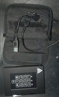 Apricorn Aegis Fortress 2TB USB 3.0 External Hard Drive.
