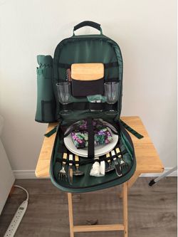 Wine picnic backpack
