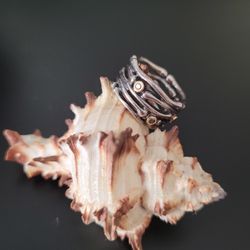 2 Sterling Silver Pandora Rings, Size 6 