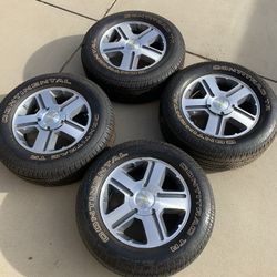 Set Of 4 Chevrolet Rims And Tires