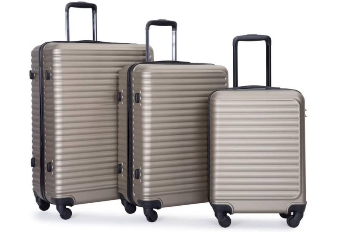 Luggage Sets 3 Piece Suitcase Set, with Two Hooks & TSA Lock (20/24/28)